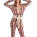 Free People Intimates & Sleepwear | Free People Intimately Free People Long John One Piece Pajamas Size Medium Nwot | Color: Cream/Red | Size: M