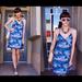 J. Crew Dresses | J Crew Carrie Hawaiian Sunset Racer Back Shift Dress | Color: Blue/Red | Size: 10