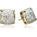 Kate Spade Jewelry | Kate Spade Mini Small Square Stud Earrings | Color: Gold/White | Size: Os