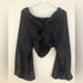 Zara Tops | Like New Wide Arm Silky Satin Long Sleeve Zara Blouse | Color: Black | Size: S