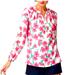Lilly Pulitzer Tops | Lilly Pulitzer Floral Alima Blouse. Sz M | Color: Pink/White | Size: M