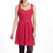 Anthropologie Dresses | Anthropologie L Deletta Red Lace Dress Xs | Color: Pink/Red | Size: Xs