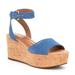 Coach Shoes | Coach Women Becka Suede Open Toe Casual Platform | Color: Blue | Size: 10b