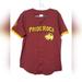 Disney Shirts | Disney Lion King Short Sleeve Pride Rock Burgundy Jersey Size M Nwt | Color: Red/Yellow | Size: M