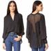 Free People Tops | Free People The Best Crochet Lace Blouse | Color: Black | Size: S