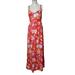 Free People Dresses | Free People Floral Wisteria Maxi Dress In Orange Pop Combo Size Large /Cj 01 | Color: Orange/Yellow | Size: M