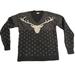 J. Crew Sweaters | J Crew Reindeer Knit Merino Wool Gray V Neck Christmas Sweater Sz M | Color: Gray | Size: M