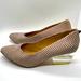 Anthropologie Shoes | Emma Go Anthropologie Rose Suede Lucite Heels 9/40 | Color: Gray/Pink | Size: 9