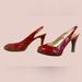 Jessica Simpson Shoes | Jessica Simpson Red Peep Toe Heels | Color: Red | Size: 8