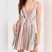 American Eagle Outfitters Dresses | American Eagle Striped Halter Neck Dress Size Small | Color: Pink/White | Size: S