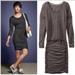 Athleta Dresses | Athleta Ruched Tulip Dress Heather Charcoal Gray Womens Medium | Color: Gray | Size: M