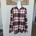 American Eagle Outfitters Tops | American Eagle Ahh_mazingly Soft Boyfriend Fit Plaid Flannel Button Down Nwot. | Color: Red/White | Size: S