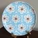 Anthropologie Dining | Anthropologie Fun Whimsical Pointillism Blue Floral Plate | Color: Blue/White | Size: Os