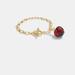 Coach Jewelry | Disney X Coach Poison Apple Red Gold Bracelet Nwt | Color: Gold/Red | Size: Os