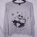 Disney Tops | Disney Nightmare Before Christmas Women's Grey Jack Skellington Sweatshirt Lrg | Color: Gray | Size: L