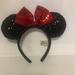 Disney Accessories | Disney Parks Authentic Original Red And Black Minnie Mouse Ears. Vacation Ready | Color: Black/Red | Size: Osg