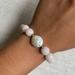J. Crew Jewelry | J.Crew Pink Brad And Pearl Bracelet | Color: Pink/White | Size: Os