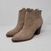 J. Crew Shoes | J. Crew Eaton Pull Suede Leather Booties Size 10 | Color: Tan | Size: 10