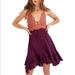 Free People Dresses | Free People Nwt Adella Slip Dress In Copper Combo | Color: Pink/Purple | Size: M