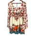 Free People Dresses | Free People Modern Chinoiserie Mini Dress Size S | Color: Cream/Red | Size: S