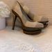 Jessica Simpson Shoes | Jessica Simpson Heels | Color: Brown/Cream | Size: 7.5