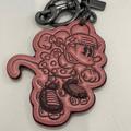 Coach Accessories | Coach X Disney Minnie Mouse Roller Skate Derby Keychain Bag Fob Charm F27709 | Color: Black/Pink | Size: Os