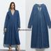 Zara Dresses | Last 2zara Denim Dress | Color: Blue | Size: Various