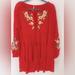 Free People Dresses | Free People Women’s Long Sleeve Dress. | Color: Red | Size: S
