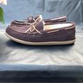J. Crew Shoes | J. Crew Sherpa-Lined Suede Slippers Size 11 Men’s Color Brown | Color: Brown/Tan | Size: 11