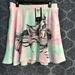 Disney Skirts | Disney (Princess) Women's Xl Nwt Ariel Water Color Mini Skirt (Hot Topic) | Color: Blue/Pink | Size: Xl