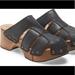 Free People Shoes | Free People Libra Studded Clogs Shoes Black Leather. W 38 Us 8 | Color: Black/Brown | Size: 8