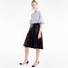 J. Crew Skirts | J. Crew Faux Leather Pleated Midi Skirt Size 14 | Color: Black | Size: 14
