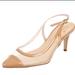 Kate Spade Shoes | Kate Spade Nude Kitten Heels In Patent Leather Sz 8.5 | Color: Cream/Tan | Size: 8.5