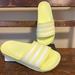 Adidas Shoes | Adidas Yellow Adilette Water Shower Slides Sandals | Color: White/Yellow | Size: 8