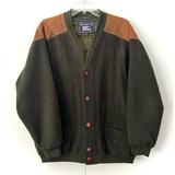 Burberry Jackets & Coats | Burberrys Vintage Bomber Jacket With Corduroy Shoulder Detail | Color: Green/Tan | Size: 5