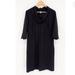 J. Crew Dresses | J.Crew Woman’s Black Wool Sheath Cowl Neck 3/4 Sleeve Knee High Dress | Color: Black | Size: 12