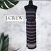 J. Crew Dresses | J. Crew Dress Women's Xs Blue Orange White Stripe Sundress Maxi Strapless | Color: Blue/White | Size: Xxs