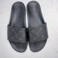 Louis Vuitton Shoes | Louis Vuitton Mens Waterfront Monogram Black Slide Sandal | Color: Black | Size: 9