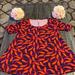 Lularoe Dresses | Lularoe Comfy Tunic Dress | Color: Purple/Red | Size: S