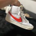 Nike Shoes | Nike Blazer Mid ‘77 Vintage White|Orange | Color: White | Size: 6.5