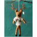 Anthropologie Holiday | Anthropologie Campfire Deer Felt Ornament Christmas Tree Holiday Decor Anthro | Color: Brown/Cream | Size: Os