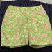 Lilly Pulitzer Shorts | Lilly Pulitzer Pink And Green Lion Print Chipper Shorts Size 4 | Color: Green/Pink | Size: 4