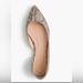 J. Crew Shoes | J. Crew Audrey Glitter Snakeskin Flats Size 6 | Color: Black/Gold | Size: 6