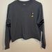 Disney Tops | Disney Dark Grey Mickey Mouse Cropped Pullover Crewneck Sweatshirt | Color: Black/Gray | Size: M