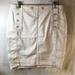 Free People Skirts | Free People Women’s Denim Skirt Beige Size 12 | Color: Cream | Size: 12