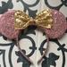 Disney Other | New Disney Minnie Mouse Ears. Pink Amd Gold 3/$20 Or $11 Each | Color: Gold/Pink | Size: Osbb