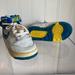 Nike Shoes | Baby Nike High Top Vintage Sneakers. 1986-1987 Size 5. White Blue And Yellow | Color: Blue/White | Size: 5bb