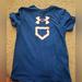 Under Armour Shirts & Tops | Boys Baseball Under Armour Red White Blue Shirt Sleeve Shirt | Color: Blue/Red | Size: Lb