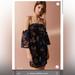Urban Outfitters Dresses | Deep Purple Urban Outfitters Sequined And Embroidered Dress Off The Shoulder | Color: Purple | Size: M