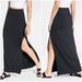 Athleta Skirts | Athleta Marina Maxi Skirt With Slits | Color: Black | Size: M